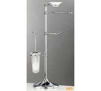 Piantana WC multifunzione bagno stile moderno in ottone cromato ondina