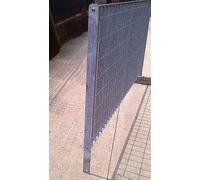 piantana zincata per recinzione palo in ferro per cancellata piantone h.1750 mm