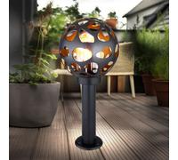 Piantana Zoccolo Lampada da Giardino Esterna IP44 Sfera Antracite H 45 CM [EEK: Non valutato]