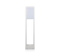 Piantana Zone All'Aperto LED Lampione Piantana Alluminio Bianco IP65 H 80 CM [EEK: Inaditato]