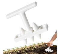 Piantatoio da Giardino | Creatore di Buchi per Trapianto di Piantine con Manico a T,Marcatore Per File Di Ortaggi E Piantare - Per Giardinieri Appassionati Principianti e Anziani in Orti e Filari