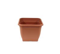 piantatrice di greemotion Pia Terracotta - vaso di fiori 19x19cm - vaso di fiori 3L quadrato - fioriera in plastica resistente ai raggi UV - vaso di piante resistente al gelo - fioriera con