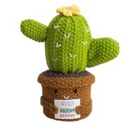 Piante All'uncinetto Per Scrivania,Bambola All'Uncinetto Ispirazionale | Bambola Decorativa a Forma di Cactus per Studio Meditazione Collezionisti Artigianato Adulti Bambini Sensibili Regalo Mensola L