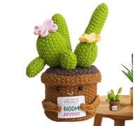 Piante All'uncinetto Per Scrivania | Decorazione per la Casa Bambola Rilassante | Bambola Decorativa A Forma Di Cactus Per Adulti Adolescenti Bambini Sensibili Collezionisti