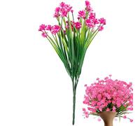Piante Artificiali Da Esterno, Arbusti Resistenti Ai Raggi UV Piante Finte Decorazione Primaverile, Fiori Finti, Fasci Di Fiori Realistici Che Non Richiedono Manutenzione Per Vasi Da Fiori, Portico An