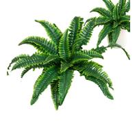 Piante artificiali di felci,Piante artificiali di felci di Boston - Felce finta realistica - Piante verdi, foglie persiane artificiali, piante resistenti ai raggi UV per esterni, ar