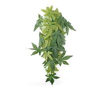 Piante Artificiali Falsi Foglie Plastica Erba Verde Ventosa Acquario Serbatoio Rettile Terrario Habitat Box Gabbia Terrario Ornamenti Fuori Casa Giardino Decor(40cm)