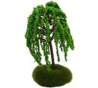 Piante artificiali in plastica per paesaggi in miniatura, per modelli architettonici, diorami e layout di treni, ornamenti decorativi verdi realistici per (A)