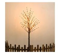 Piante artificiali luminose solari, albero di rattan 2m+1,5m 96LED