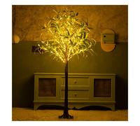 Piante artificiali luminose solari, albero di ulivo 2m+1,8m 285LED