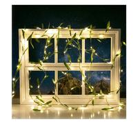 Aigostar Catena Ulivo Solare 10m 100 LED Luce Calda 8 Modalità IP65