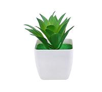 Piante Artificiali Mini Piante Artificiali Cactus Verdi Piccole Piante di plastica succulente Ornamenti in Vaso di Fiori di Aloe per Decorazione da Tavolo Artigianato Bonsai Pino (Colore: l)