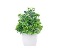 Piante Artificiali Mini Piante Artificiali Cactus Verdi Piccole Piante di plastica succulente Ornamenti in Vaso di Fiori di Aloe per Decorazione da Tavolo Artigianato Bonsai Pino (Colore: d)