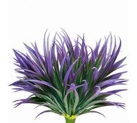 Piante artificiali, set da 6 pezzi di steli di gladiolo in plastica per giardino, patio e decorazione della casa, consistenza realistica, a bassa manutenzione, versatile per uso interno/esterno (F)