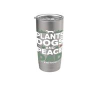 Piante Cani E Pace Dad Edition Amante Vibes Bicchiere termico in acciaio inox doppia parete