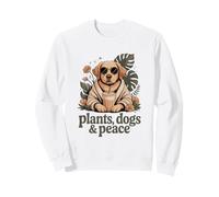 Piante Cani E Peace Dog Amante Piante Vibes Felpa