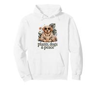 Piante Cani E Peace Dog Amante Piante Vibes Felpa con Cappuccio