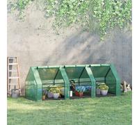 Piante con struttura fredda per serra Outsunny Casa foil Serra pomodoro Casa