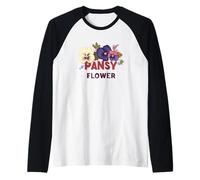 Piante da Fiore graziose del Pensiero per Un bell'aspetto Maglia con Maniche Raglan