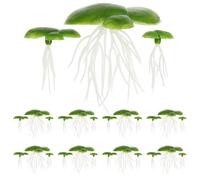 Piante da nuoto stagno 2 confezioni/36 pezzi piante artificiali d'anatra decorazione - artificiale decorazione acquatiche ornamenti (verde) da nuoto mini stagno