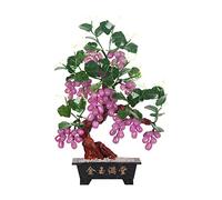 Piante finte Alberi Bonsai Bonsai artificiale da 20 pollici Natural Jade Vine Soggio