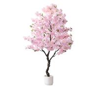 Piante Finte da Interno Albero del Fiore di Ciliegia Delle Piante Artificiali, Albero Finto per Patio/ Portico/ Asilo, Albero Artificiale con Cesto Fioriera per L'arredamento Della Casa(Pink,50cm(19 3