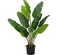 Piante finte decorative per uccelli del paradiso, altezza 76 cm, 2 grandi alberi finti per interni in vasi per decorazioni domestiche, soggiorno, camera da letto, ufficio