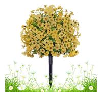 Piante Finti Per Esterni | Topiaria Artificiale Per Esterno | Alberelli Sferici Viola Resistente Ai Raggi UV E Agenti Atmosferici 60cm Piante Fiori Per Cimitero Portico Giardino Matrimonio Decorazione