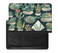 Piante grasse e cactus porta passaporto custodia a portafoglio in pelle PU passaporto libro porta carte per viaggi must-have