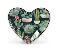 Piante grasse e cactus spilla carino personalizzato pulsante pin personalizzato cuore spilla in lega di alluminio spille moda squisita spilla per cappello borsa abito cravatta accessori da sposa