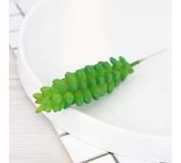 Piante grasse finte senza vaso, design floccato, decorazione per casa e ufficio, per interni, da tavolo, per balcone e ingresso (orecchio)