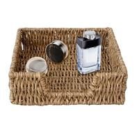 Piante idriche del tovagliolo 7.87x7.87x2.76 Porta del tovagliolo rattan, vassoio di vimini multifunzionale fatto a mano, vimini per cucina, soggiorno, ristorante, cena ..