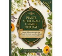 PIANTE MEDICINALI E RIMEDI NATURALI: Manuale di fitoterapia con 60 erbe officinali e 480 ricette naturali per disturbi comuni, ansia e benessere quotidiano