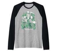Piante Non Persone Inverso Giardiniere Gotico Scheletro Maglia con Maniche Raglan