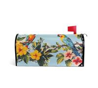 Piante tropicali Pappagalli Animali Cassetta postale decorativa avvolge magnetico per San Valentino carino cassetta postale copre dimensioni standard Caja de correos