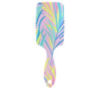 Piante tropicali Semplice amichevole capelli ricci spazzolato cuoio capelluto massaggiatore per capelli bagnati con manico ergonomico cepillo anti crespo para cabello