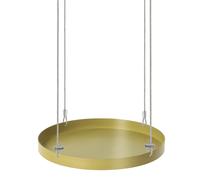 Piante Vassoio Rotondo Pendenteappeso Oro Giallo Da Su Blocco Fiori Pentola Set