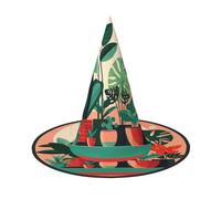 Piante verdi in vaso per interni, 3 pezzi, cappello da strega di Halloween, adatto per accessori da gioco teatrale