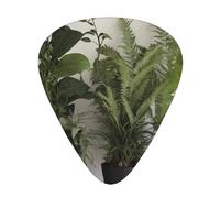Piante verdi, plettri per chitarra di dimensioni sottili, medie e spesse, set da 12 pezzi, adatti per chitarra elettrica e vari strumenti
