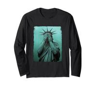 Pianto Della Statua Della Libertà Pace Uguaglianza Protesta Maglia a Manica