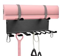 Pianto Di Stoccaggio Delle Attrezzature Per Fitness A Doppio Strato, Portaoggetti Per Palestra Montata A Parete, Organizzatore Di Accessori Per Il Fitness Per La Casa, Spaziatura Dei Perni Regolabili,
