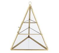 Pianto di stoccaggio di Gioielli, Forma di Piramide Dorata 3 Strati Porta di Gioielli organizzatore organizzatore Decorativo per Le collane degli Orecchini Braccialetti