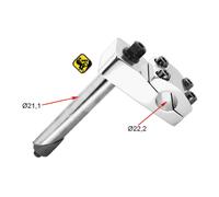 PIANTONE BICI BMX FREESTYLE DIAMETRO 21,1 mm IN ALLUMINIO