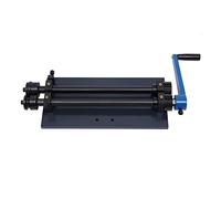 PIAOCAIYIN Foglio di rullo manuale per perline, piegatrice per lamiera, piegatrice resistente con maniglia, design staccabile, rullo per perline in metallo RM12, set di 6 stampi per industria, grigio