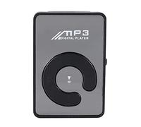 Piarktoy Mini Lettore Musicale Mp3 Digitale Morsetto Supporto Scheda SD TF 8Gb Nero