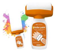 Piashow Colore da parete bianco 500 g, 2 in 1 per riparare le pareti, Pittura murale, Rullo da parete, Colore bianco per riparare graffiti, macchie, graffi, ecc