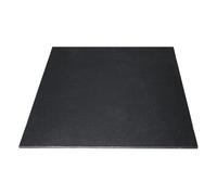 Piastra 100cm x 100cm, Spessore 15mm Pavimento Antitrauma in Gomma, Nera