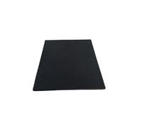 Piastra 50cm x 50cm, Spessore 25mm Pavimento Antitrauma in Gomma, Nera