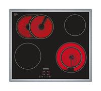 Siemens ET645HN17E iQ300 - Piano cottura, 58,3 cm, colore: nero con display digitale