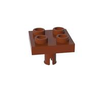 Piastra a cerniera speciale 2x2 con perno inferiore, 2476 48241 4237084 GDS-902, 50 pezzi, compatibile con Lego Classic, giocattoli Bulk, MOC, colore come da immagine:Marrone 192